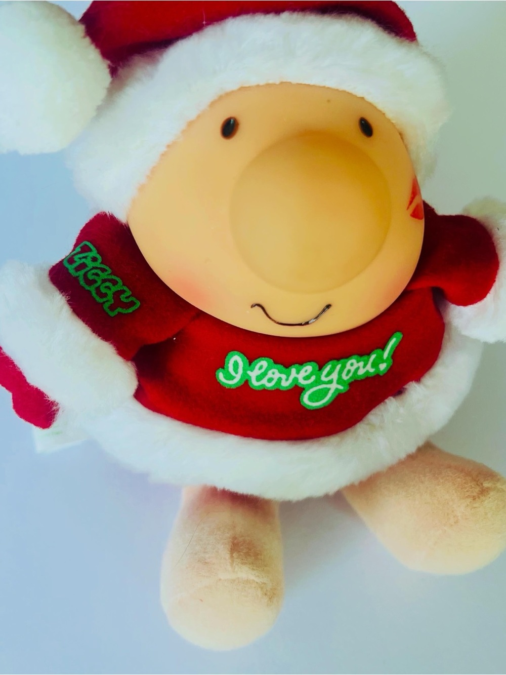 Vintage American Greeting Ziggy Christmas Plush Stuffed Animal